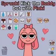 Sprunki Kick the Buddy but with Pinki