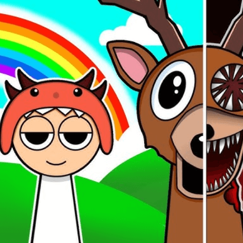 skinwalker in 99 Nights in the Forest Sprunki Mod