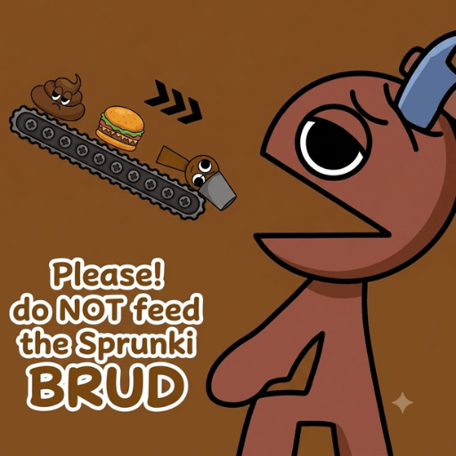 Please! do NOT feed the Sprunki BRUD