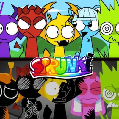 characters with different musical personalities in Sprunki Adventures in Melodia