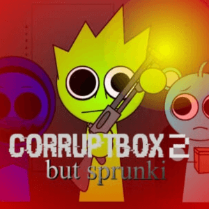 Clucker with a scary face in Sprunki Corruptbox 2